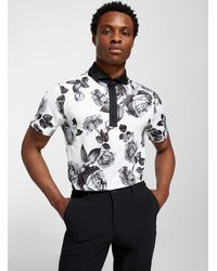 G/FORE - Gray Scale Rose Golf Polo - Lyst