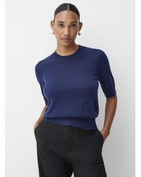 Edito par Simons - Piped Merino Wool Sweater - Lyst