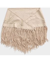 Simon's - Large Fringed Ivory Faux - Lyst