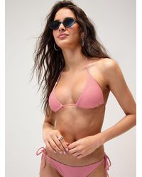 Simon's - Halter String Triangle Bra - Lyst