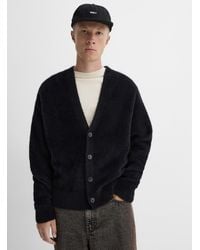 Djab - Solid Fuzzy Cardigan - Lyst