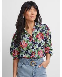 Icône - Luxurious Bloom Loose Shirt - Lyst