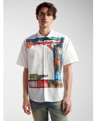 DIESEL - S-elias Graphic Print Shirt (men, White, Large) - Lyst