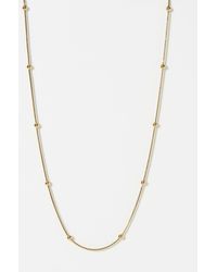 Simon's - Small Metallic Bead Chain - Lyst