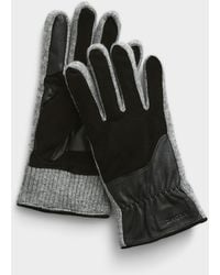 Brume - Selwyn Leather And Wool Gloves - Lyst
