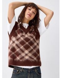 Twik - Geometric Jacquard Sweater Vest - Lyst