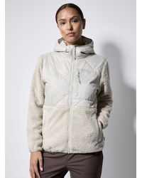 I.FIV5 - Quilted And Bouclé Polar Fleece Hooded Jacket - Lyst