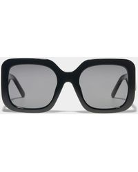 Marc Jacobs - Shiny Black Large Square Sunglasses - Lyst