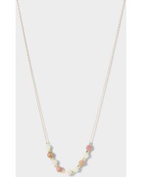 Simon's - Pearl And Faceted Stones Fine Chain - Lyst
