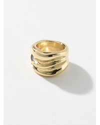 Simon's - Wide Wavy Ring - Lyst