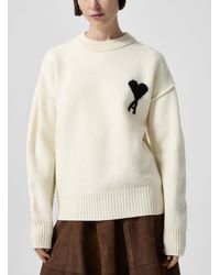 Ami Paris - De Coeur 100% Virgin Wool Sweater - Lyst