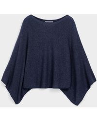 Contemporaine - Luxurious Wool And Cashmere Poncho - Lyst