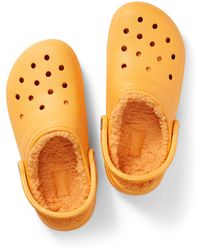 Crocs™ Lined Classic Clog Slipper - Orange