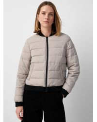 Contemporaine - Quilted Recycled Nylon Bomber Jacket - Lyst