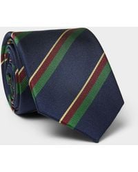Djab - Varsity Stripe Pure Silk Tie - Lyst