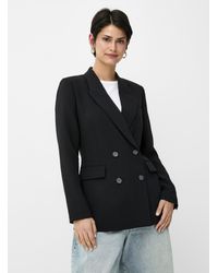 Contemporaine - Textured Crepe Plain Blazer - Lyst