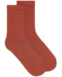 Simon's - Solid Comfortable Socks Made In Portugal - Lyst