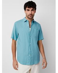 Le 31 - Solid Organic Linen Shirt Modern Fit - Lyst