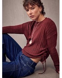 Contemporaine - Adjustable Ruched Waist Sweater - Lyst