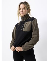 I.FIV5 - Patch Pocket Mock Neck Polar Fleece Sweater - Lyst