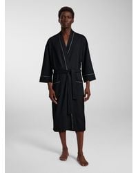 Le 31 - Essential Waffled Robe - Lyst