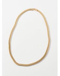 Tom Wood - Large Curb Gold Necklace - Lyst