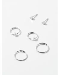 Simon's - Stylish Earrings Set Of 3 - Lyst