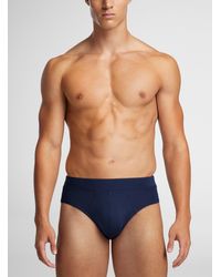 Le 31 - Solid Stretch Viscose Brief - Lyst