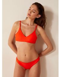 June Swimwear - Daisy Tangerine Slim Bikini - Lyst