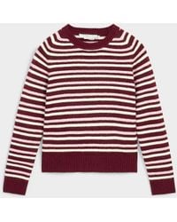 Contemporaine - Triple Stripes Touch Of Wool Sweater - Lyst