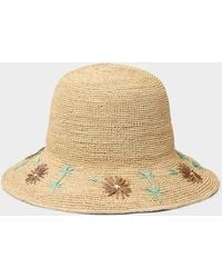 Simon's - Mini Flower Raffia Cloche - Lyst