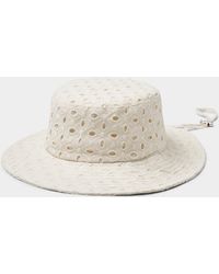 Obey - Vacances Broderie Anglaise Bucket Hat - Lyst