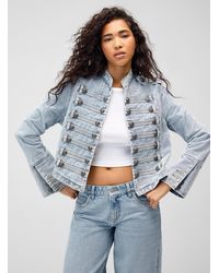 Twik - Light Denim Officer Jacket - Lyst