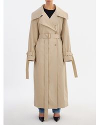 Lamarque - Josephine Xl Neck Loose Fit Long Belted Trench Coat - Lyst