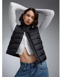 ONLY - Cropped Quilted Sleeveless Jacket - Lyst