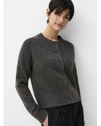 Contemporaine - Touch Of Wool Plain Cardigan - Lyst