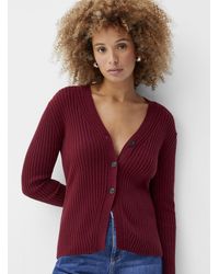 Inwear - Gia Touch Of Cashmere Ribbed Cardigan - Lyst