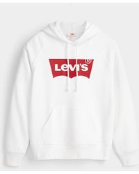 white levis hoodie women's