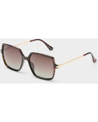 Simon's - Sabrina Polarized Square Sunglasses - Lyst