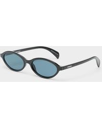 Komono - Doris Slim Oval Sunglasses - Lyst