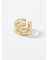 Simon's - Wide Openwork Ring - Lyst