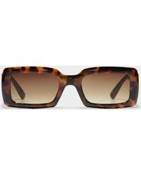 Simon's - Hazel Translucent Rectangular Sunglasses - Lyst