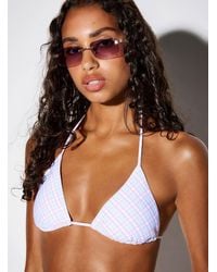 Simon's - Halter String Triangle Bra - Lyst