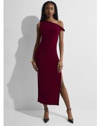 Icône - Side Slit Twisted Strap Maxi Dress - Lyst