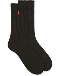 Polo Ralph Lauren - Signature Solid Ribbed Socks - Lyst