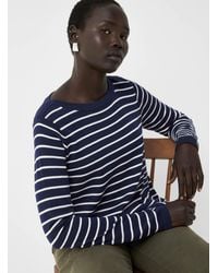 Contemporaine - 100% Cotton Striped Sweater - Lyst
