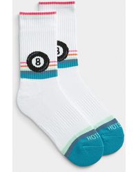 Hot Sox - 8-ball Sock (women, White, One Size) - Lyst