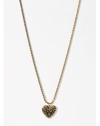 Simon's - Antique Heart Medallion Twisted Chain - Lyst