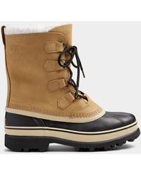 Sorel Wool Caribou Tm Winter Boots Men - Brown
