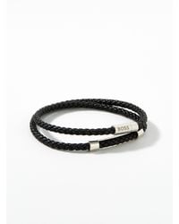BOSS by HUGO BOSS Braided Cord Double Bracelet - Black